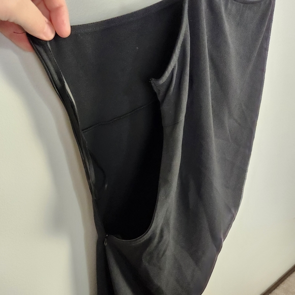 Sophie Rue Black Ruched Gathered Side Mini Bodycon Cocktail Dress Size M #0476 - Picture 14 of 15